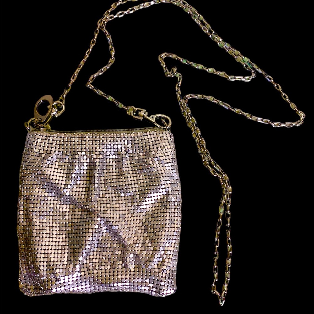 Silver mesh shoulder bag